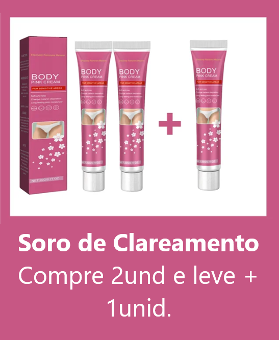 Gel íntimo Creme clareador para partes íntimas: axilas, bumbum, joelho e coxa interna