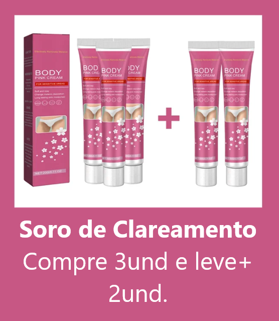 Gel íntimo Creme clareador para partes íntimas: axilas, bumbum, joelho e coxa interna