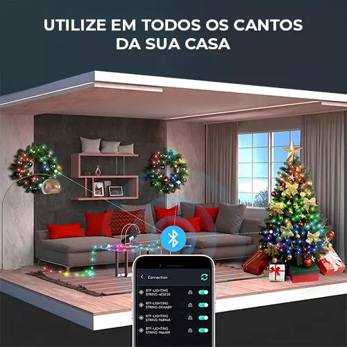 Luzes Externas com APP Wi-Fi e Bluetooth - Smart Led