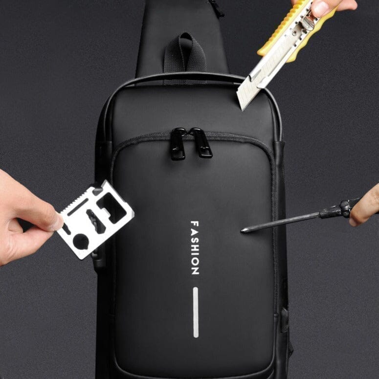 Mochila Anti-Furto com Senha USB - Bolsa Slim Bag